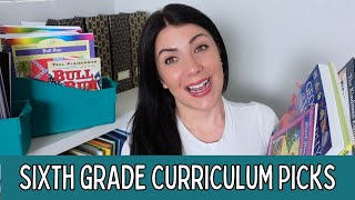 HOMESCHOOL SIXTH GRADE 20242025 CURRICULUM PICKS  MIDDLE SCHOOL CURRICULUM amp PLAN [upl. by Yesnikcm]