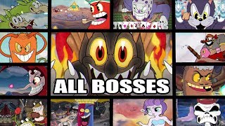 Cuphead  All Bosses With Cutscenes HD 1080p60 [upl. by Norah915]