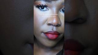 Ruby Woo Mac Red Lipstick on Darkskin WOC Makeup [upl. by Annel]