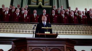 Dunvant Male Choir sing Calon Lan with Bryn Terfel at Mynyddbach chapel [upl. by Humble]