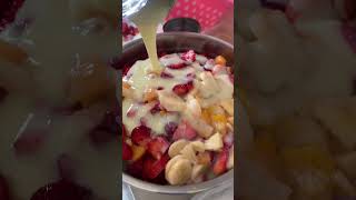 Ensalada de fruta ensaladasfaciles video videoviral eating friends [upl. by Anahpos404]