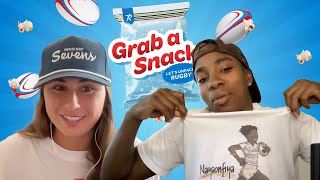 Grab a Snack Ep 5  Women’s Sevens Surge USAs Strong Start amp Viral Moments  Premier Rugby Sevens [upl. by Aivilys]