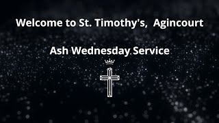 Ash Wednesday Service [upl. by Eniamrahs]