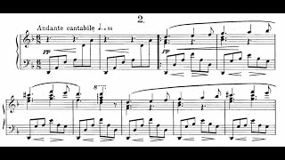 Alexeï Stanchinsky  Romance sans paroles n°2  Piano  Partition [upl. by Joletta]