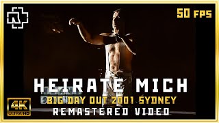 Rammstein  Heirate Mich 4K with subtitles Big Day Out Festival Sydney 2001 50fps remastered [upl. by Neukam406]