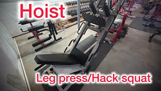 Hoist Leg pressHack squat combo machine review [upl. by Ihcas]