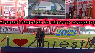 🔥Annual function🔥 in ahresty company हरियाणा india 2023 teamdailyvlog8396 [upl. by Eldrida]