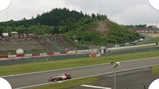 SPECIAL  Formel 1 2013 Nürburgring Live 05 Juli  DunlopKehre 12 [upl. by Aneladdam855]