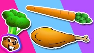 Learn Vegetables and Meats Clip  English Preschool Education [upl. by Eevets]