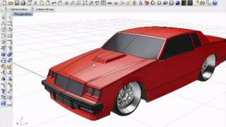 Vehicular modeling with TSplines for Rhino 3d [upl. by Arahas]