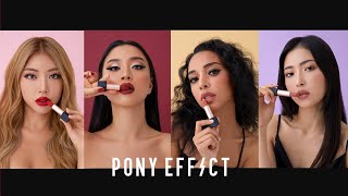 PONY EFFECT 𝑨𝑳𝑳 𝑪𝑶𝑳𝑶𝑹𝑺 𝑶𝑵 𝑴𝑬Powdery Whisper Lipstick New Colors Launching⚡ [upl. by Philipines672]