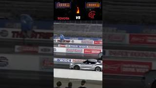 Performance Showdown Toyota Supra GR vs Hellcat Challenger  Precision and Power Collide 🔥 race [upl. by Moht392]