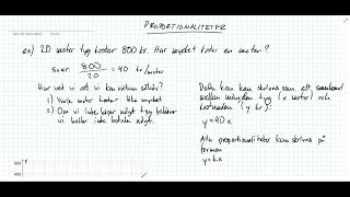 Matematik 1 Proportionaliteter [upl. by Llertrac]