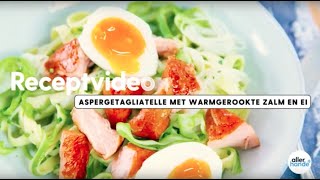 Tagliatelle van asperges met zalm en ei  recept  Allerhande [upl. by Odnanreh270]