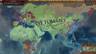 EU4 Ottomans World Conquest 124 Timelapse [upl. by Sculley]