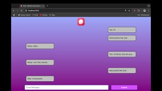 Real Time Chat Application Built Using Socketio Node JS [upl. by Neelyam]