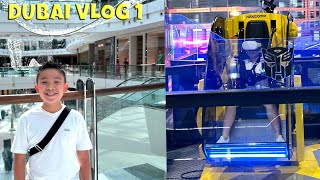 Dubai Vlog 1 Dubai Mall and PLAY DXB VR Theme Park Calvin CKN [upl. by Naujud564]