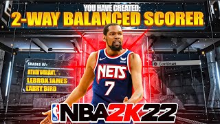 This RARE “2WAY BALANCED SCORER” IS A DEMIGOD🔥🔥🔥 BEST SCORING CENTER BUILD 2K22 CURRENT GEN [upl. by Gemperle932]