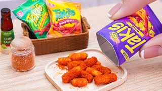 Easy Miniature Takis Chips Recipe  ASMR Cooking Mini Food [upl. by Day]