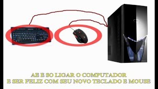 Metodo correto de conectar seu novo Teclado e Mouse no Computador [upl. by Airamat]