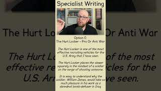 GCSE Film Studies Revision  The Hurt Locker  Specialist Writing [upl. by Tongue934]