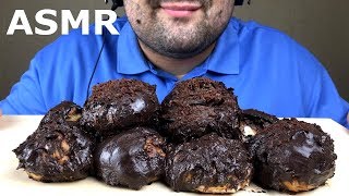 ASMR PROFITEROLE CREAM FILLED PUFFS with CHOCOLATE SAUCE Eating Sounds [upl. by Ennadroj45]