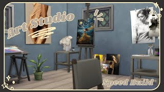 SMALL ART STUDIO  The Sims 4 Speed Build no talking  Lofi Music [upl. by Suravat]