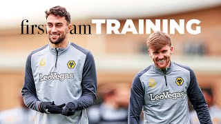 Firing up for Fulham  Wolves firstteam prepare for Monday night football [upl. by Holihs]