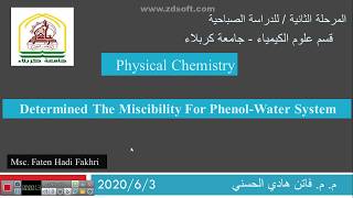 Determined the miscibility for phenolwater system part 2 [upl. by Bartko]