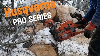 Husqvarna 572xp amp 562xp firewood chainsaw husqvarna logging review [upl. by Odlo]