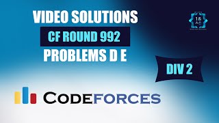 Codeforces Round 992 Div 2  D amp E  DIV 2  Video Solutions  Bit To Byte  Aaryan Saraswat [upl. by Denise]