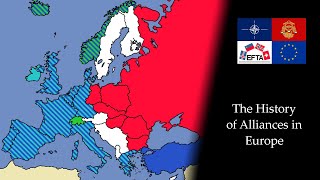 The History of Alliances in Europe 18152021 Every Year [upl. by Airitak87]