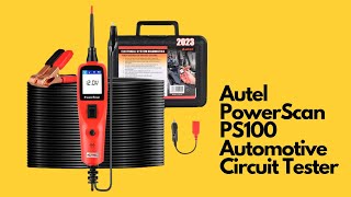 Autel PowerScan PS100 Automotive Circuit Tester [upl. by Aruasi]