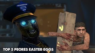 TOP 5 quotLOS PEORES EASTER EGGS DE CALL OF DUTY ZOMBIESquot SOLO TREYARCH [upl. by Viridissa299]