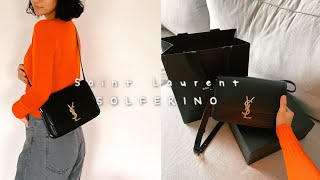 YSL Saint Laurent SOLFERINO bag unboxing modshot what fits [upl. by Lotsirhc761]