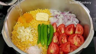 Easy Side Dish Recipe  How To Make Tasty Tomato Moong Dal [upl. by Geanine631]