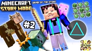 Lets Play Minecraft Story Mode 2 NO CHASE No Triangles Episode One The Order of the Stone [upl. by Aland]