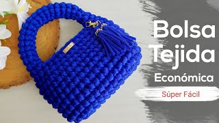 🔥BOLSA en TENDENCIA  TEJIDA a CROCHET  ECONOMICA Y SUPER FACIL [upl. by Firestone]