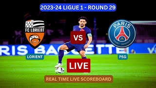 PSG Vs Lorient LIVE Score UPDATE Today 202324 Ligue 1 Round 29 Soccer Football Match Apr 24 2024 [upl. by Gilburt]