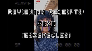 EzekielEszekecles  Reviewing receipts  Worst Guest on Financial Audit [upl. by Evvie93]