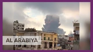 Compilation of videos show moment explosions rip at Beirut port [upl. by Gertie120]