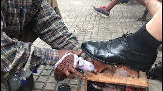 The best shoe shine of all South America ASMR [upl. by Strong]