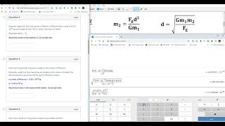 More Gravitation Calcs Help [upl. by Antonin]