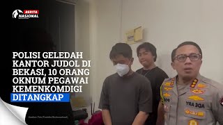 Polisi Geledah Kantor Judol di Bekasi 10 Orang Oknum Pegawai Kemenkomdigi Ditangkap [upl. by Alliuqahs]