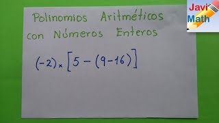 polinomios aritméticos  números enteros  ejercicio 9 [upl. by Megdal]