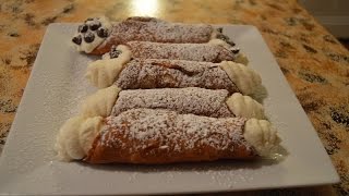 Cannolis  How to make Italian Cannolis [upl. by Anwaf]