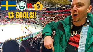 INSANE match at Swedish Hockey Frölunda vs Skellefteå AIK was WILD [upl. by Valda]