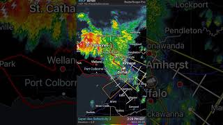 Radarscope movie of storm system moving into Niagara and splitting [upl. by Atterol]