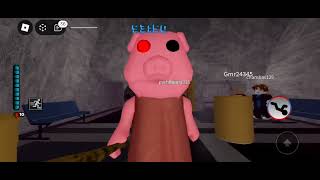 Piggy but 100 players Gurty JUMPSCARE [upl. by Seve]