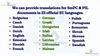 Pharmaceutical Translation Services SMPC PIL and Labeling [upl. by Nahgaem]